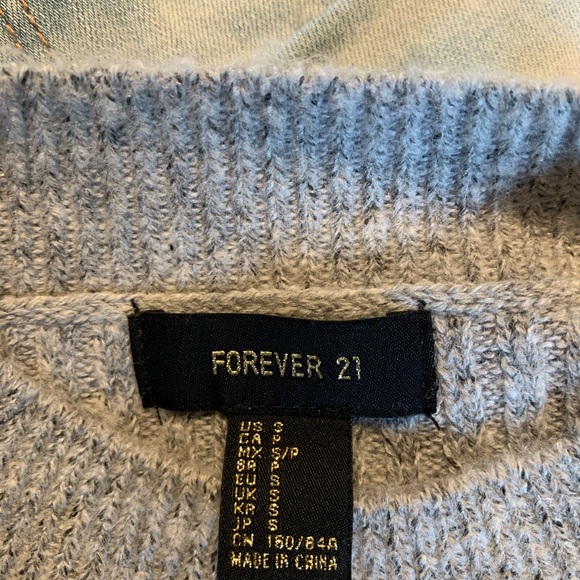 NEW! knit sweater - grey with red racing stripe - Picture 9 of 9